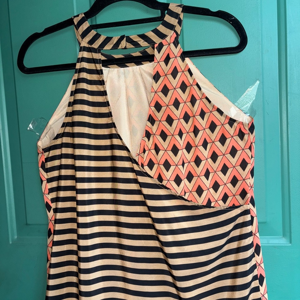 THML Anthropology large Abstract Halter Dress excellent condition - Picture 6 of 8